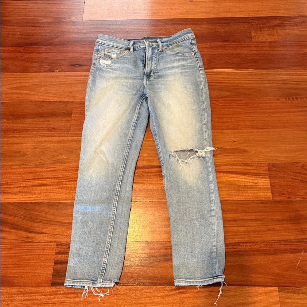 GAP Distressed Light Blue Women's Jeans